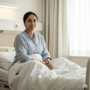 Patient after gallbladder surgery